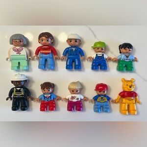Lot Of 10 LEGO Duplo Figures Family And Friends Mixed Lot